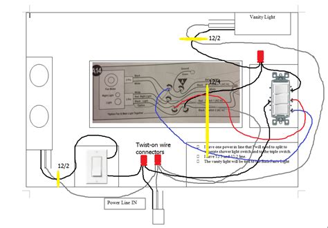 wiring    wire challenging bath situation home improvement stack exchange