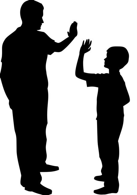 father and son silhouette at free for personal use father and son silhouette