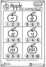 Counting Seeds Apples Kindergarten Preschoolplanet Actividades sketch template