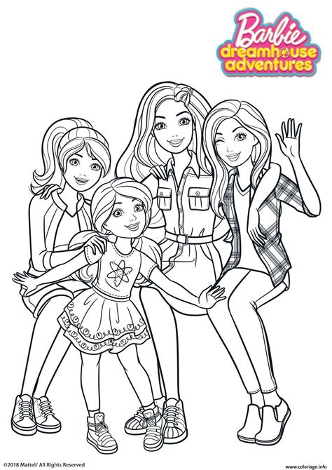 barbie stacey coloring pages
