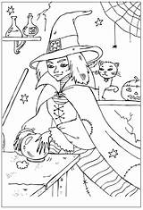 Colorir Bola Desenhos Template Witches sketch template