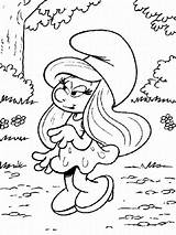 Coloring Pages Smurfs Print sketch template