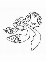 Squirt Finding Nemo Turtle sketch template