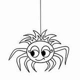 Ausmalen Arachnid Spinne Hellokids Designlooter Lustige Spinnennetz sketch template