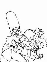 Simpsons Kolorowanki Kolorowanka Simpsonowie Milhouse Houten Druku Wydruku sketch template