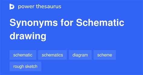schematic drawing synonyms  words  phrases  schematic drawing