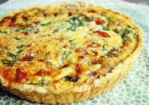 harried cook spinach bacon quiche