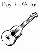 Guitar Coloring Play Pages Favorites Login Add Kids Twistynoodle Library Clipart Popular sketch template