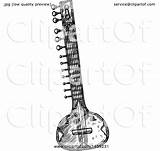 Sitar Sketch Instrument Clipart Vector Sketched Illustration Royalty Tradition Sm Clip Paintingvalley Sketches sketch template