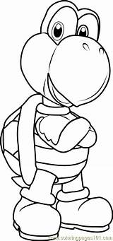 Koopa Troopa Coloring Pages Mario Drawing Color Super Printable Coloringpages101 Getcolorings Getdrawings Pdf Colorin sketch template