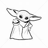 Yoda Grogu V3 Mask Distancing Coloringpagesonly sketch template