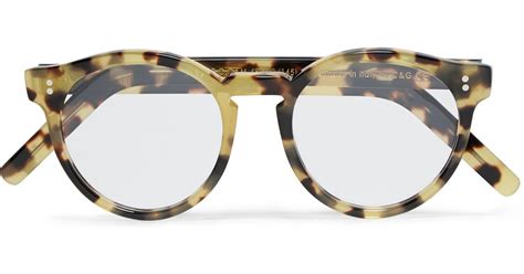 lyst cutler and gross round frame tortoiseshell acetate optical glasses