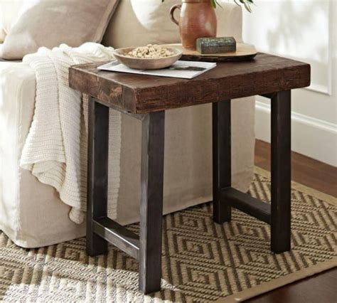 diy rustic side tables knockoffdecorcom