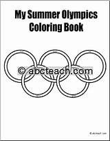 Coloring Summer Olympics Book Abcteach Olympic Pages sketch template