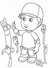 Handy Manny Coloring sketch template