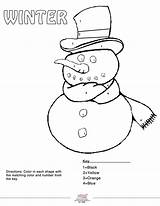 Color Snowman Number Winter Printable Party Numbers Printables Coloring Worksheets School Fun Choose Board sketch template