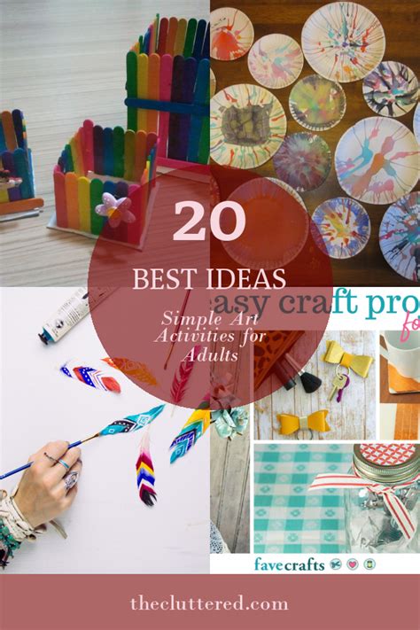 ideas simple art activities  adults home family style