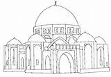 Masjid Colorier Mosquee Aqsa Nabawi Mosquée Ramadan sketch template