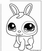 Coloring Bunny Cute Pet Shop Pages Littlest Printable Print Color sketch template