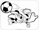 Minnie Mouse Sports Playing Coloring Pages Soccer Disneyclips Funstuff sketch template
