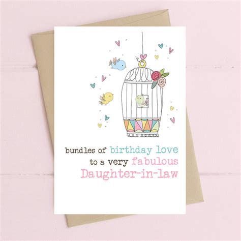 fabulous daughter  law birthday greeting card cards