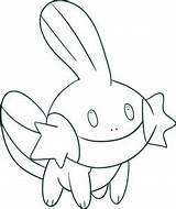 Mudkip Pages Pokemon Coloring Draw Template sketch template