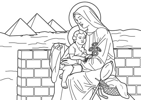 virgin mary coloring pages  scam kids fun activities