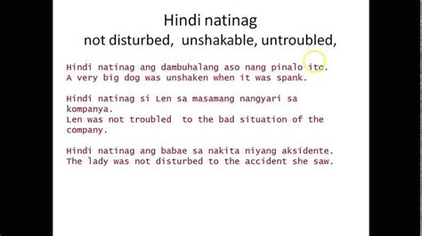 tagalog vocabulary  vocabulary tagalog sentences