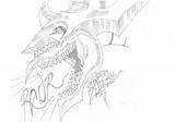 Slifer Dragon Sky Coloring Pages Template sketch template