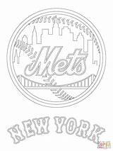Coloring Mets Pages York Logo Mlb Baseball Printable City Skyline Rangers Jets Chiefs Print Sport Kids Cubs Football Kc Chicago sketch template