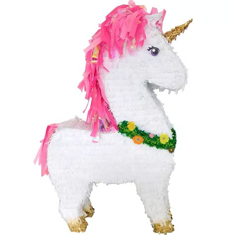 giant sparkling unicorn pinata kit  candy party city