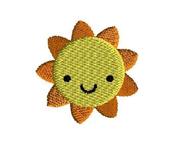 min sun machine embroidery design  sizes sunshine