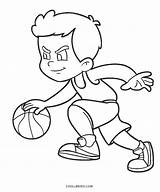 Basketball Coloring Pages Printable Player Kids Play Boy Topcoloringpages Friends sketch template