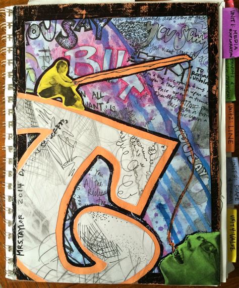 project art  day lesson sketchbook covers initial reaction