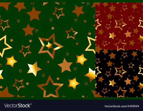 seamless gold star pattern royalty  vector image