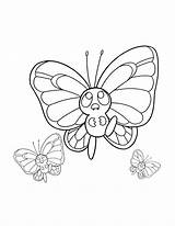Butterfree Coloringpages1001 sketch template