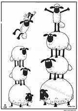 Sheep Shaun Schaap Kite Magiccolorbook Mouton Printables Kleurplaten Kleurplaat Sacs sketch template