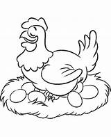 Hen Coloring Pages Print Eggs Topcoloringpages Chicken Nest Color Chicks Getcolorings Cartoon Egg Sheet Printable Sheets Bird Happy Getdrawings Her sketch template