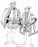 Renaissance Clothing Coloring Costume Mode Pages Kids Fashion Kleurplaten Medieval Adult Costumes Elizabethan Historical Monarchy British Fun Zo Uit Votes sketch template