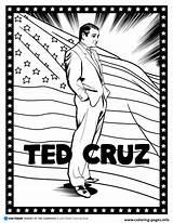 Cruz Ted Coloring Pages Printable Book sketch template
