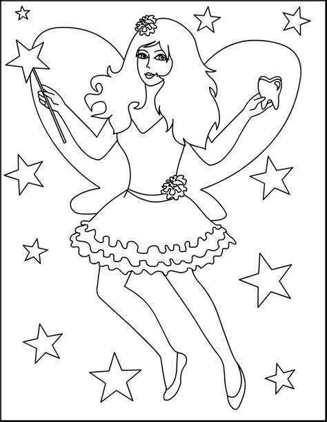 tooth fairy coloring pages coloring home
