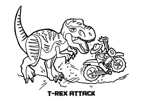 lego jurassic world coloring pages coloring home
