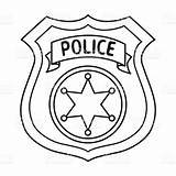 Police Badge Drawing Printable Coloring Paintingvalley sketch template