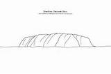 Uluru Coloring 199px 8kb sketch template