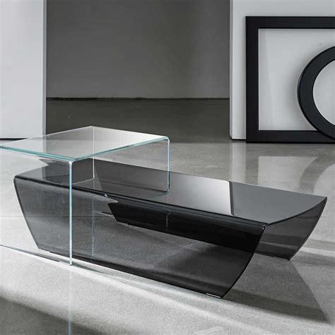 Taky Curved Glass Coffee Table Klarity Glass Furniture