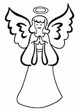 Coloring Pages Angel Print Angels Christmas Printable Clip Choose Board Recommended sketch template