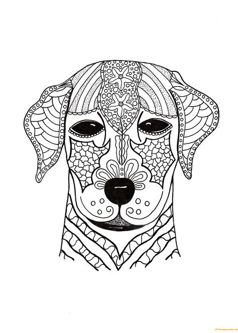 cute dog face coloring page  coloring pages