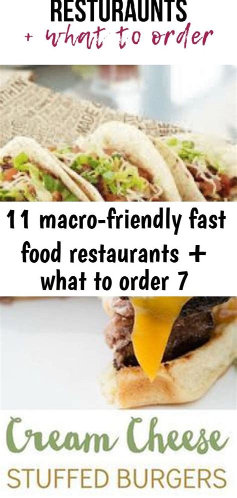 macro friendly fast food restaurants   order  fast food