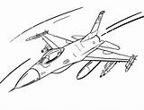 Coloring Pages Fighter Plane Jet Color Printable Jets Airplane Pdf Coloringcafe sketch template