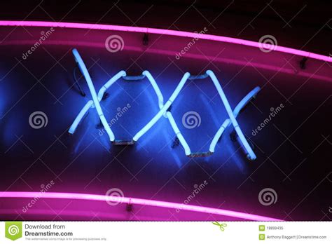 xxx neon sign stock image image of electric light prostitution 18899435